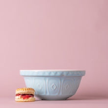 Load image into Gallery viewer, Mason Cash Color Mix Powder Blue Set of 3 Mixing Bowl Bundle