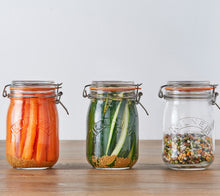 Load image into Gallery viewer, Round Clip Top Jars-Set of 4 (2pcs 34oz, 2 pcs 51oz)