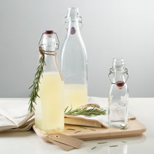 Load image into Gallery viewer, Square Clip Top Bottles-Set of 6 (2 each of 9oz, 16oz, 34oz)