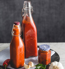 Load image into Gallery viewer, Square Clip Top Bottles 34oz-Set of 6