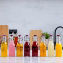 Load image into Gallery viewer, Square Clip Top Bottles-9oz-Set of 8