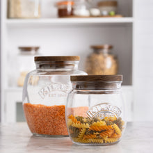 Load image into Gallery viewer, Jars with Wooden Lid Set of 2 (28.7oz, 67.6oz)