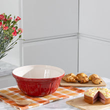 Load image into Gallery viewer, Mason Cash Red Color Mix Set of 3 Mixing Bowls