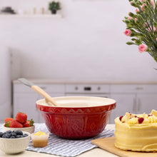 Load image into Gallery viewer, Mason Cash Red Color Mix Set of 3 Mixing Bowls