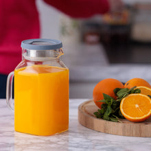 Load image into Gallery viewer, Square Glass Fridge Jug