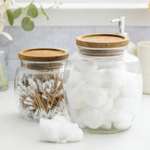 Load image into Gallery viewer, Jars with Wooden Lid Set of 2 (28.7oz, 67.6oz)