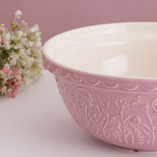 Load image into Gallery viewer, Mason Cash In the Meadow Roses, Pink Size 12 Mixing Bowl