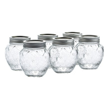 Load image into Gallery viewer, The Kilner® Strawberry Canning Jar Set of 6 are a fun and fashionable way to serve precious jams, chutneys and jelly.
