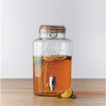 Load image into Gallery viewer, Clip Top Round Drinks Dispenser-2.1 gallon
