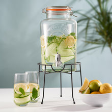 Load image into Gallery viewer, Clip Top Round Drinks Dispenser-2.1 gallon

