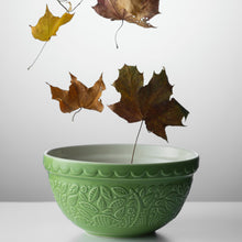 Load image into Gallery viewer, Mason Cash In the Forest Set of 2 Hedgehog Green S30 Mixing Bowls
