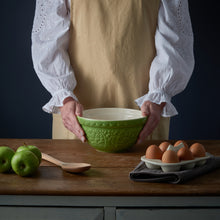 Load image into Gallery viewer, Mason Cash In the Forest Set of 2 Hedgehog Green S30 Mixing Bowls
