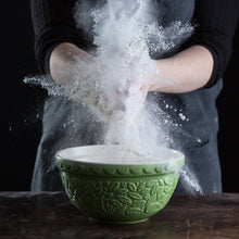 Load image into Gallery viewer, Mason Cash In the Forest Set of 2 Hedgehog Green S30 Mixing Bowls

