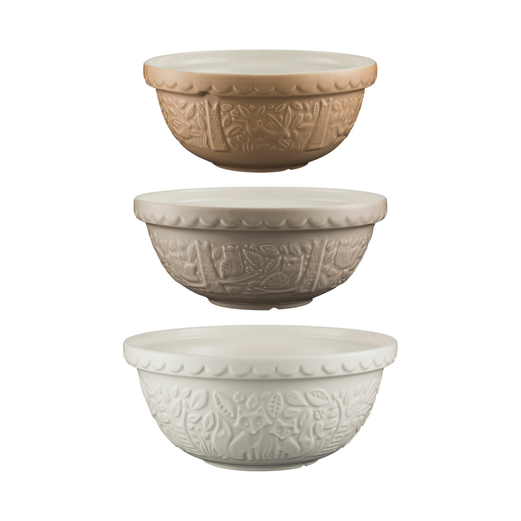 Mason Cash In the Forest Set of 3 Mixing Bowls