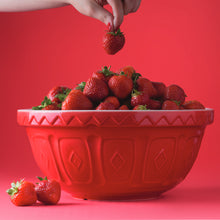 Load image into Gallery viewer, Mason Cash Red Color Mix Set of 3 Mixing Bowls
