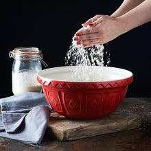 Load image into Gallery viewer, Mason Cash Red Color Mix Set of 3 Mixing Bowls
