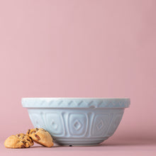 Load image into Gallery viewer, Mason Cash Color Mix Powder Blue Set of 3 Mixing Bowl Bundle

