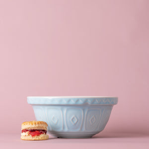 Mason Cash Color Mix Powder Blue Set of 3 Mixing Bowl Bundle