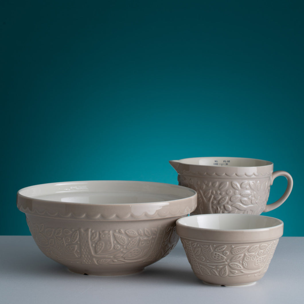 Mason Cash In the Forest Stone Set of 3 Prep and Mixing Bowl Set
