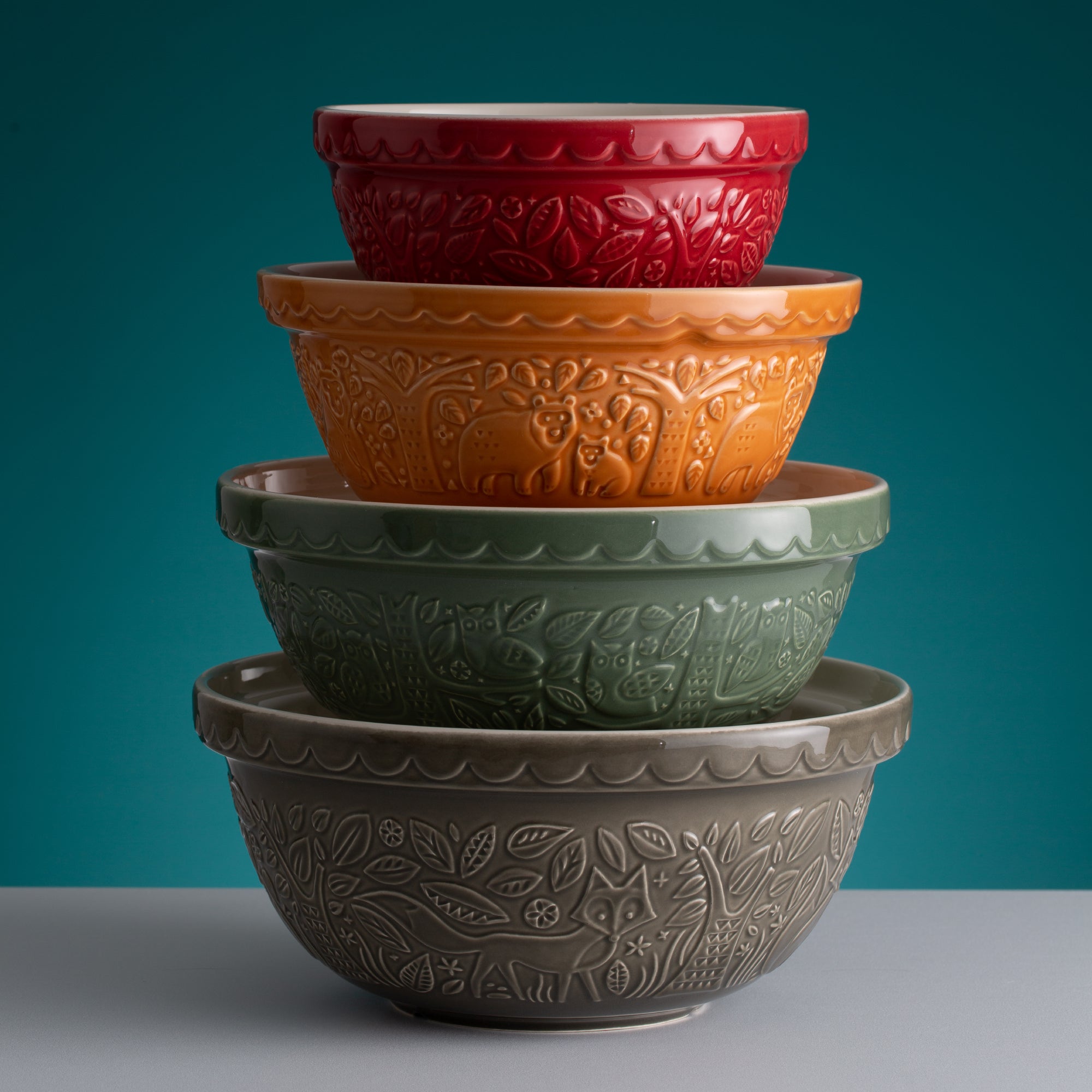 Mason Cash In the Forest Set of 4 Mixing Bowls | Kilner USA