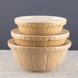 Mason Cash Cane Set of 3 Mixing Bowl Bundle