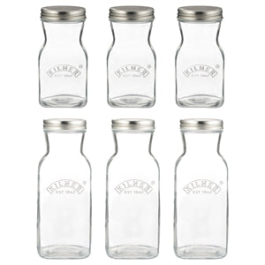 Juice and Sauce Bottles-Set of 6 (3 pcs-17oz, 3 pcs-34oz)