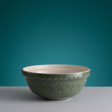 Load image into Gallery viewer, Mason Cash In the Forest Dark Green Owl S18 Mixing Bowl
