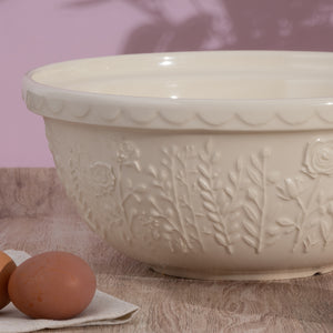 Mason Cash Roses, Cream Size 12 Mixing Bowl