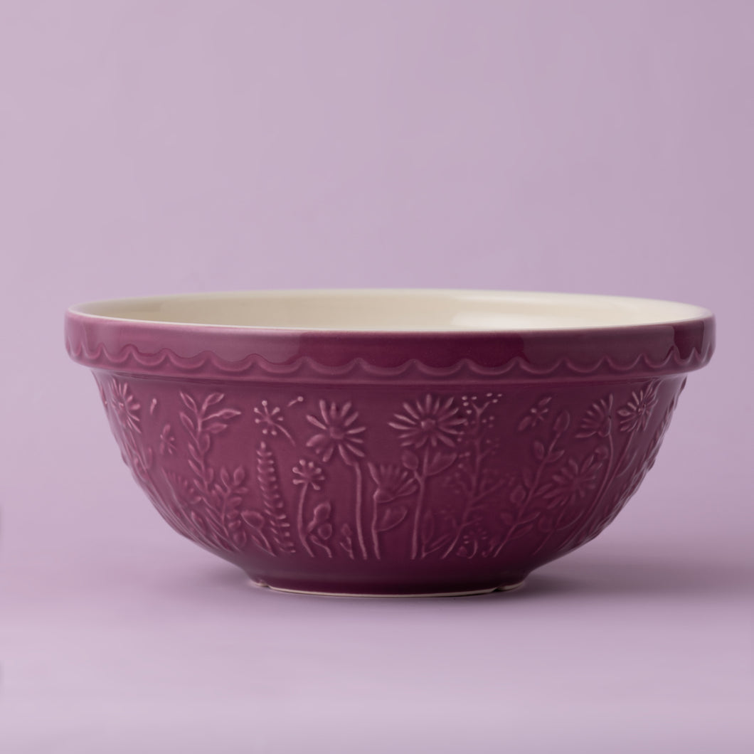 Mason Cash In the Meadow Daisy, Purple Size 18 Mixing Bowl