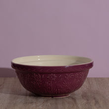 Load image into Gallery viewer, Mason Cash In the Meadow Daisy, Purple Size 18 Mixing Bowl
