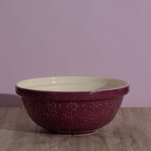 Mason Cash In the Meadow Daisy, Purple Size 18 Mixing Bowl