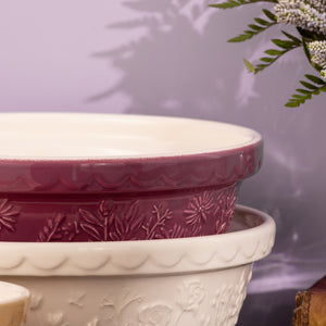 Mason Cash In the Meadow Daisy, Purple Size 18 Mixing Bowl