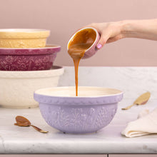 Load image into Gallery viewer, Mason Cash In the Meadow Tulip, Lilac Size 24 Mixing Bowl
