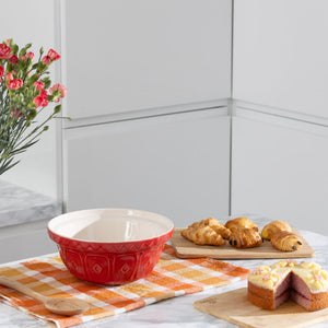 Mason Cash Red Color Mix Set of 3 Mixing Bowls