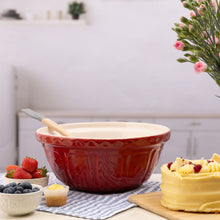 Load image into Gallery viewer, Mason Cash Red Color Mix Set of 3 Mixing Bowls
