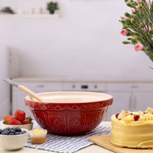 Load image into Gallery viewer, Mason Cash Color Mix Red Size 18 Mixing Bowl
