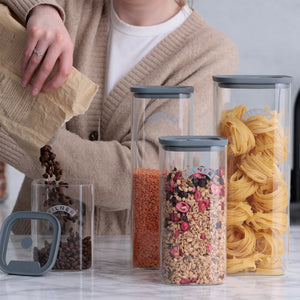 Fresh Storage Jars-Set of 4 (33.8oz, 50.7oz, 67.6oz, 118oz)