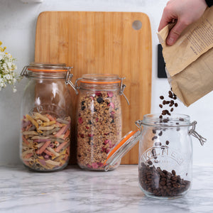 Round Clip Top Jars-Set of 3 (34oz, 51oz, 68oz)