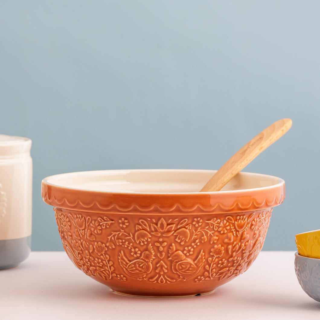 Mason Cash S24 Home to Roost Orange Mixing Bowl
