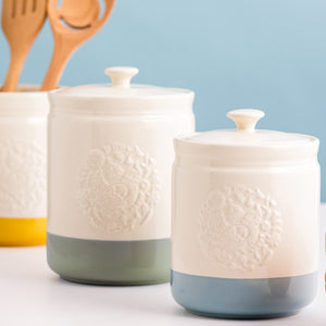 Mason Cash Home to Roost Set of 3 Kitchen Storage (Large, Small, Utensil)