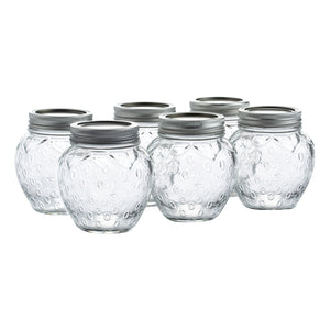 The Kilner® Strawberry Canning Jar Set of 6 are a fun and fashionable way to serve precious jams, chutneys and jelly.