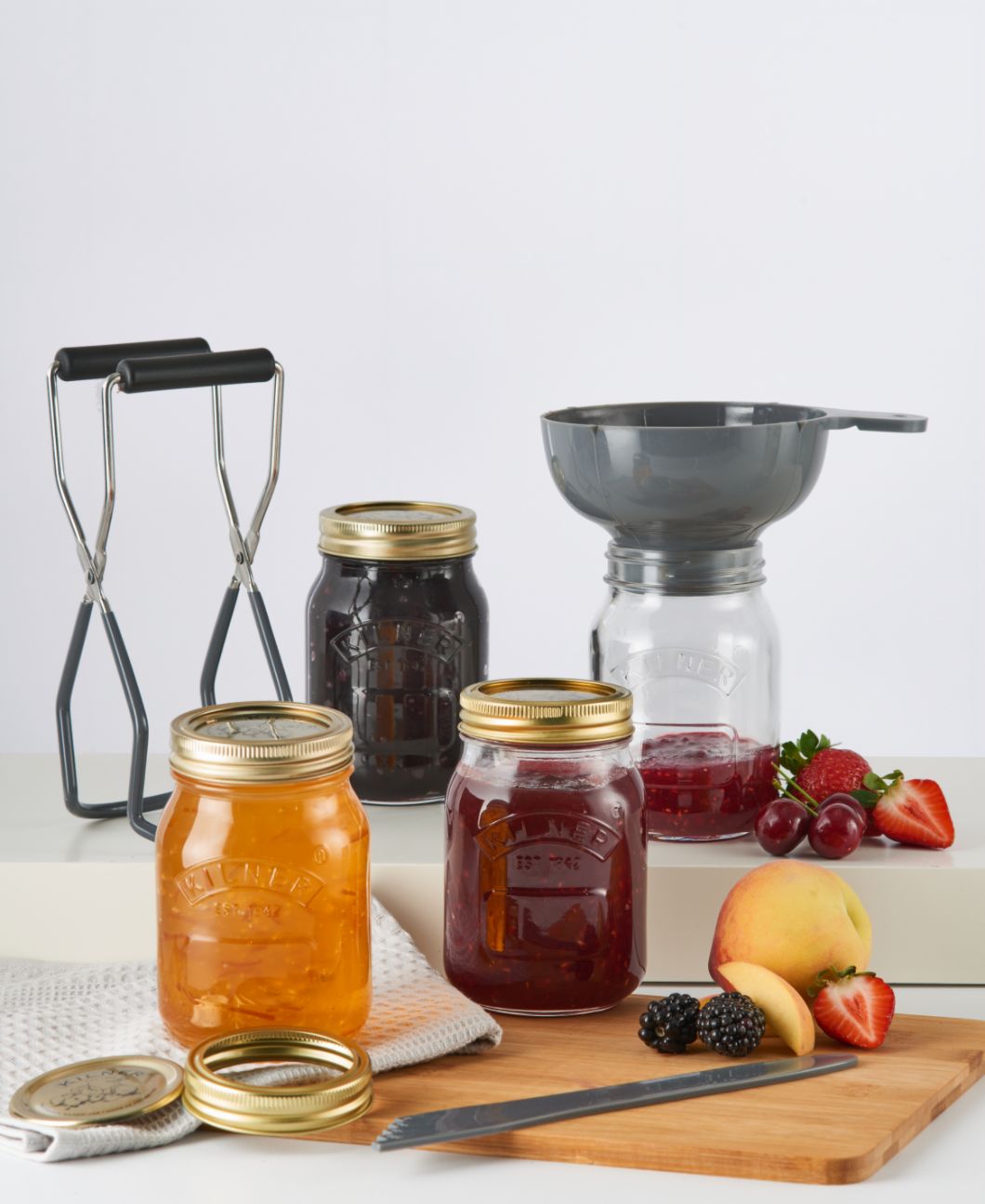 15PCS Canning Jars Starter Supplies Kit Tools Bulk Set 16oz