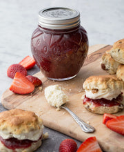 Load image into Gallery viewer, The Kilner® Strawberry Canning Jar Set of 6 are a fun and fashionable way to serve precious jams, chutneys and jelly.
