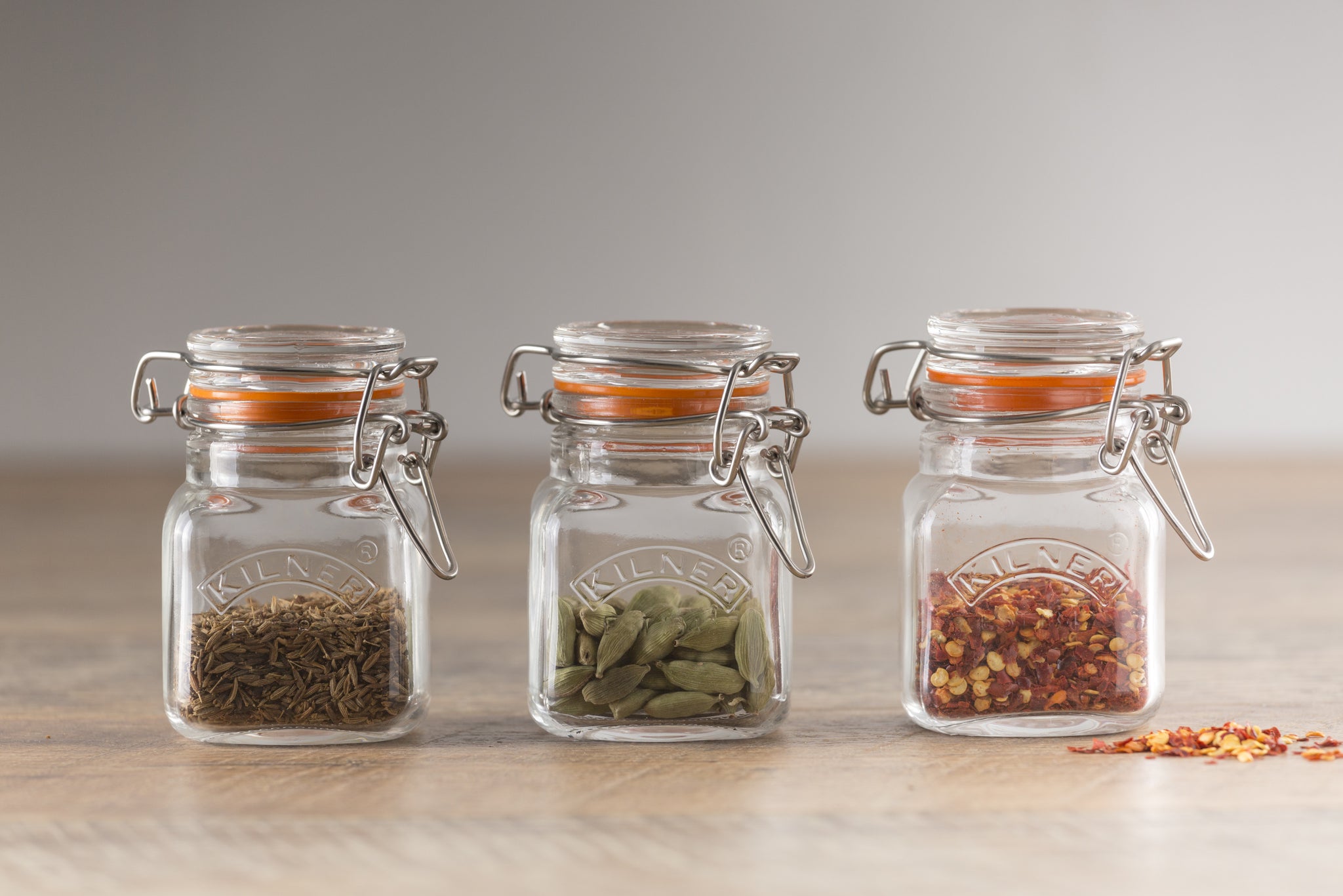 Magnetic Spice Jars, Kilner, Small Empty Jars Set of 4 Jars Keep Spices  Within Reach 