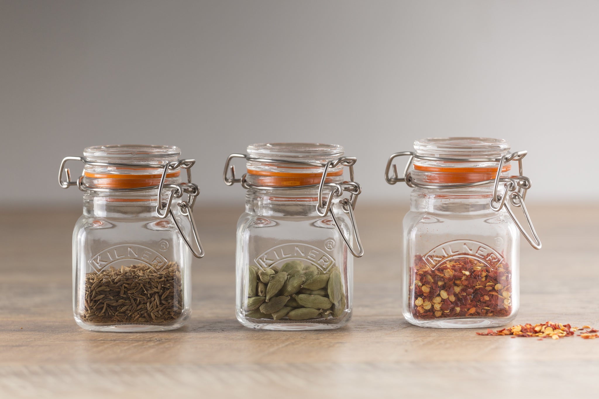 Kilner® 2.4 Oz Clip Top Square Spice Jar